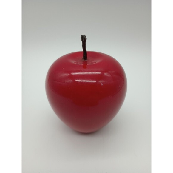 Red Apple Paperweight Marble Alabaster Stone unmarked, Teacher Appreciation - Picture 8 of 9